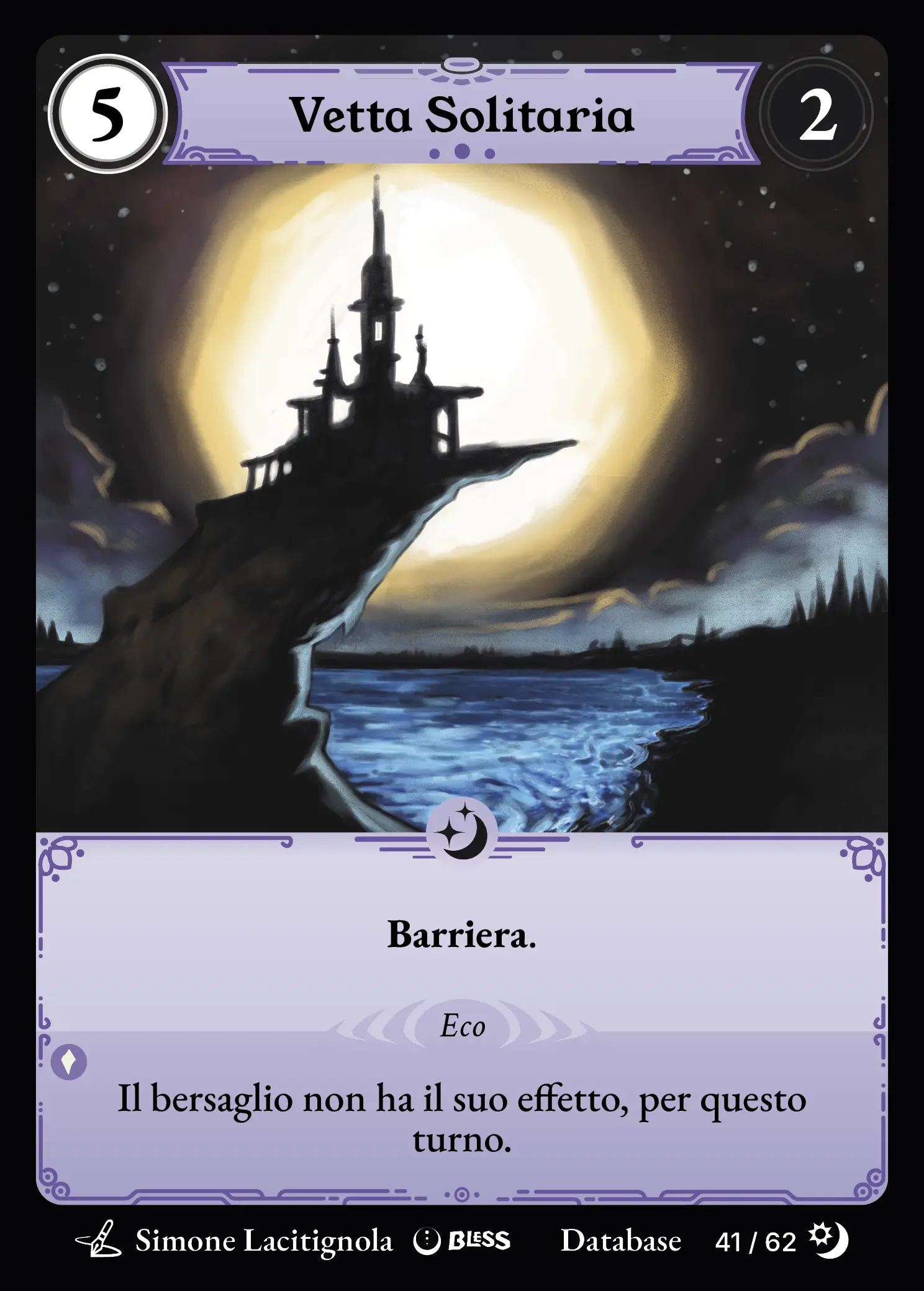 Vetta Solitaria — carta di Bless