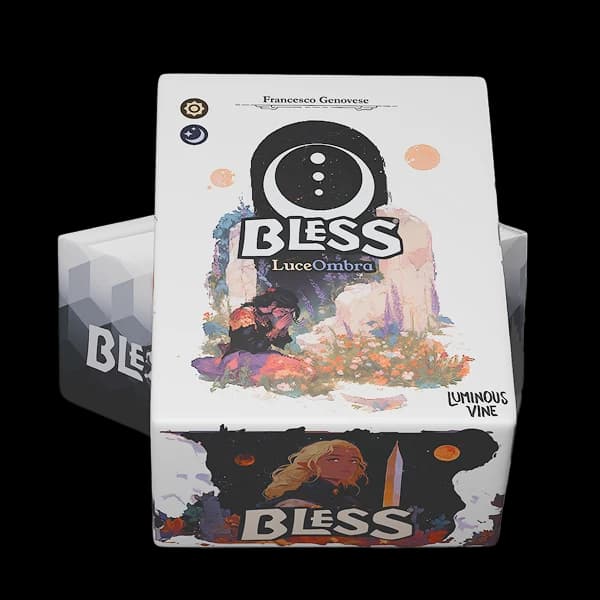 La scatola di Bless LuceOmbra, con il coperchio sollevato